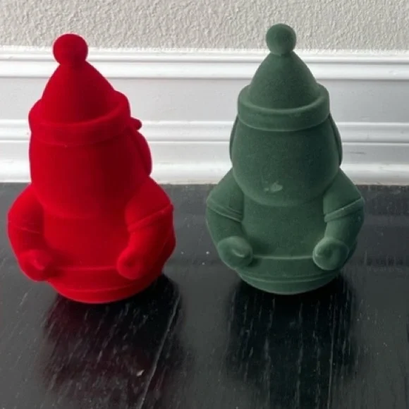 Wondershop Flocked Santas - Picture 2 of 6